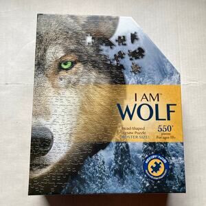 Madd Capp Puzzles - I AM Wolf - 550 Pieces - Animal Shaped Jigsaw Puzzle - NEW